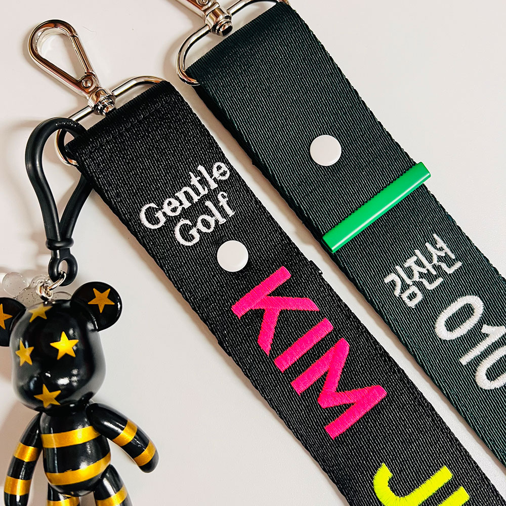 골프 네임텍 자수 캐디빽 이름표 커스텀 골프가방 이름 캐리어 네임텍