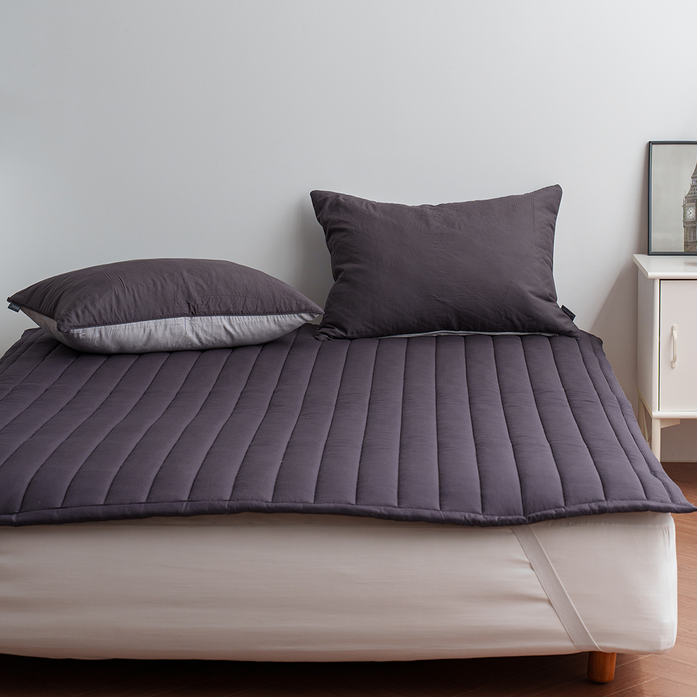 쿠에뜨 모달 알러지케어 치즈 무지패드 SS 논슬립 고정밴드 순면 침대패드