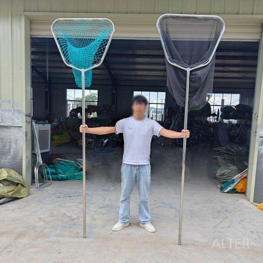 대형 횟집 낚시 뜰채 바다 수산물 시장 민물 손잡이 3m 폭 50cm 면사 나일론 망 - 상세 이미지 3