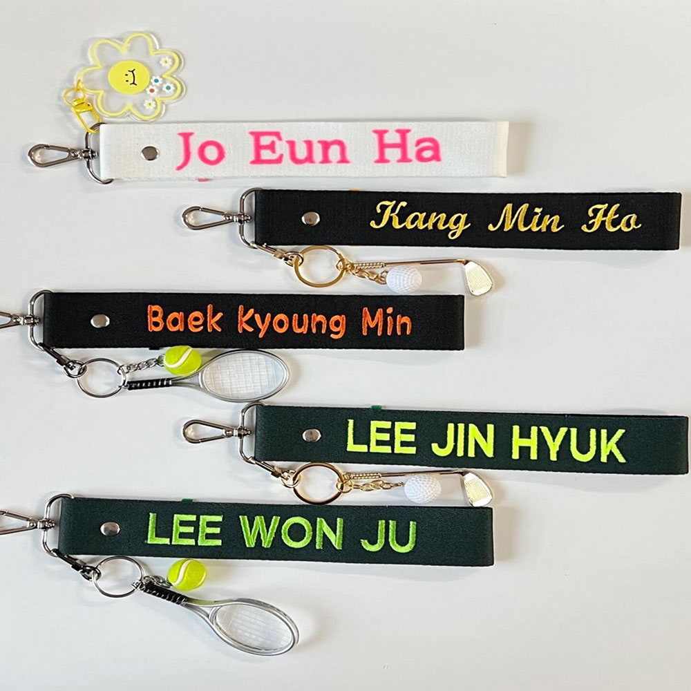 골프 네임텍 자수 캐디빽 이름표 커스텀 골프가방 이름 캐리어 네임텍