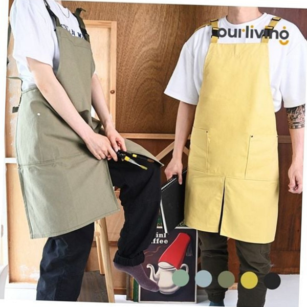 넉넉한 앞치마 집 작업용 앞치마 캐주얼 주머니