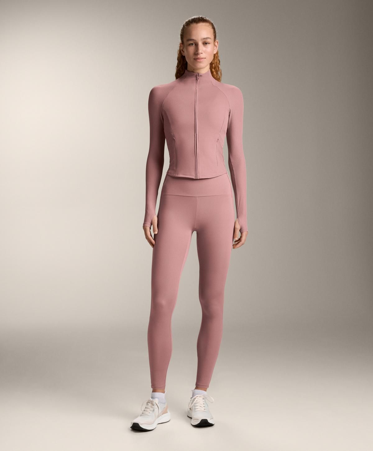 오이쇼 테크니컬 골지 집업 재킷 1645/332 SOFTPINK - 상세 이미지 4