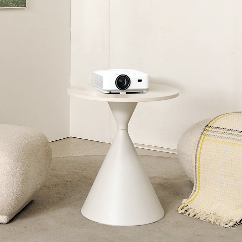 카페감성 원형 미니 티테이블 거실 쇼파옆 사이드테이블 가습기받침대 카페테이블 화이트