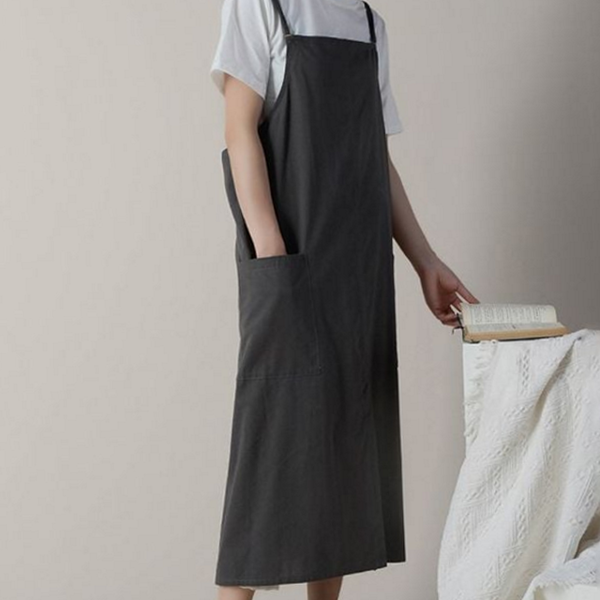 원피스형 여성 앞치마 데 롱 앞치마 주방 카페 간편 성인