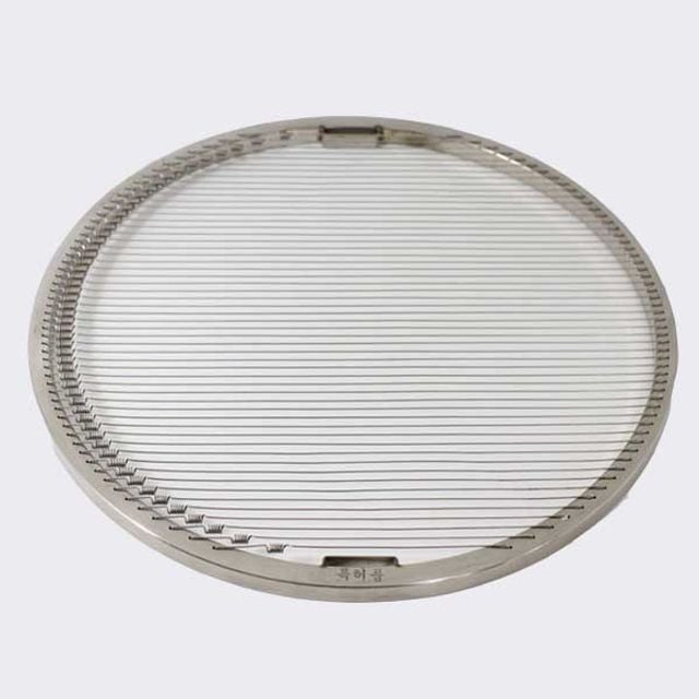 중형 숯불구이철망 원형실석쇠불판 원형 실석쇠 중형석쇠구이판 - 메인 이미지