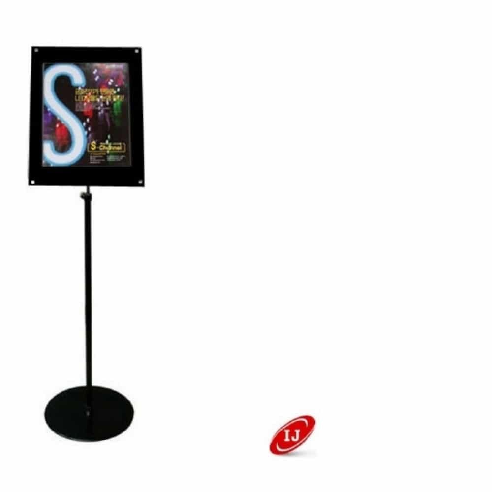 스텐딩 pop꽂이 A4 검정분체도장 스탠드간판 pop스탠드 - 메인 이미지