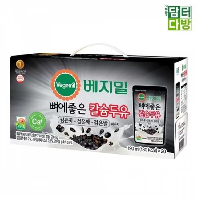 베지밀 190ml 두유 쌀 20 x 검은콩 깨 검은콩두유 베 - 메인 이미지
