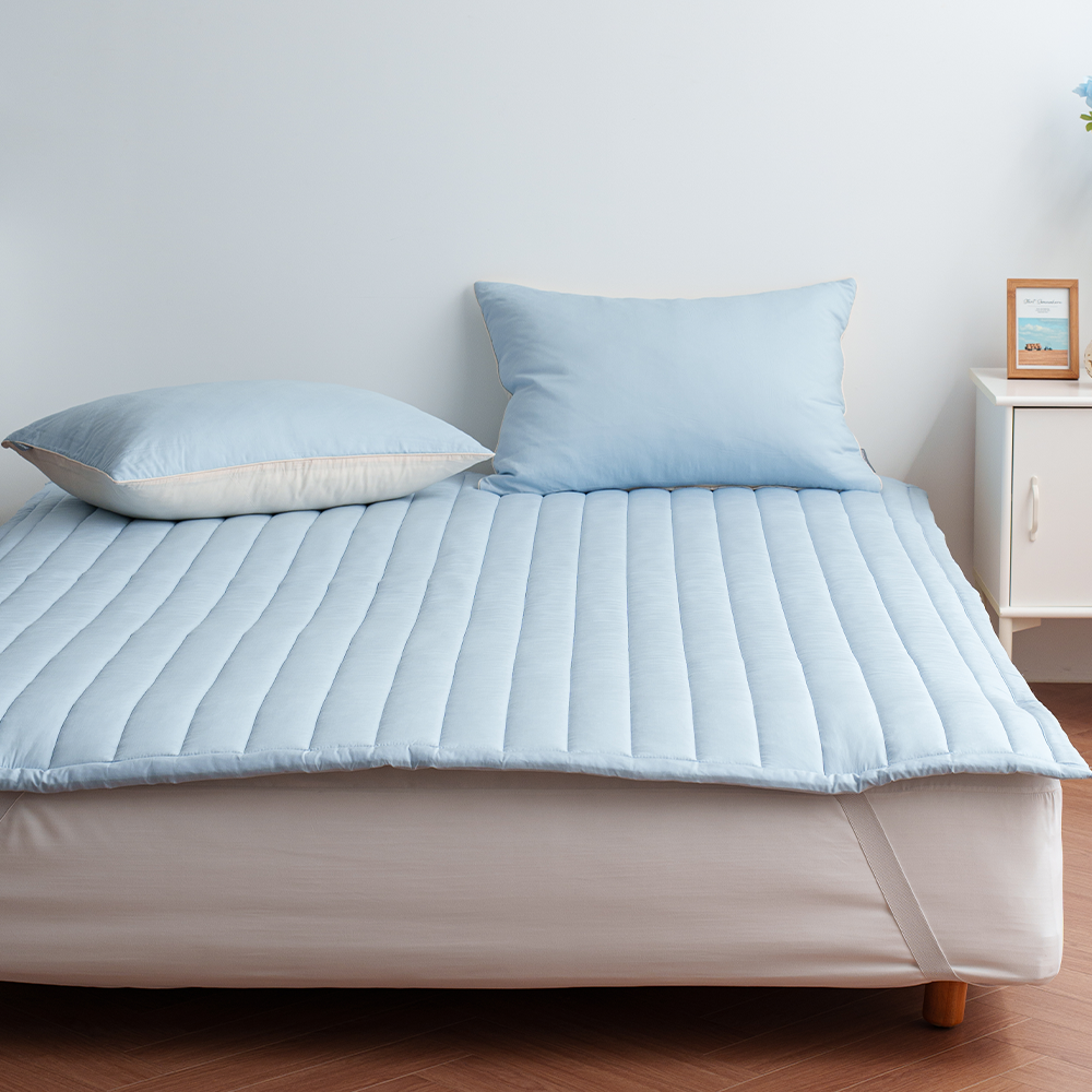 쿠에뜨 모달 알러지케어 치즈 무지패드 SS 논슬립 고정밴드 순면 침대패드