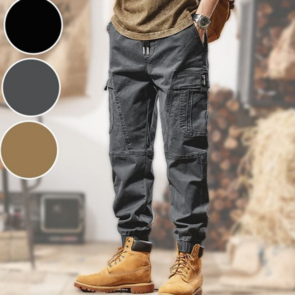 루즈핏 남자 조거 팬츠 데일리 남성 카고 팬츠 스판 워크 - 상품 이미지