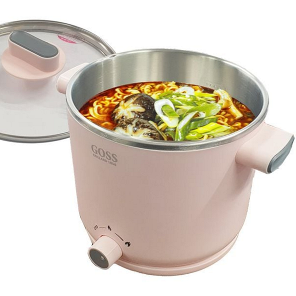 즉석 전기 라면 포트 핑크 전기 멀티포트 스텐 멀티 냄비