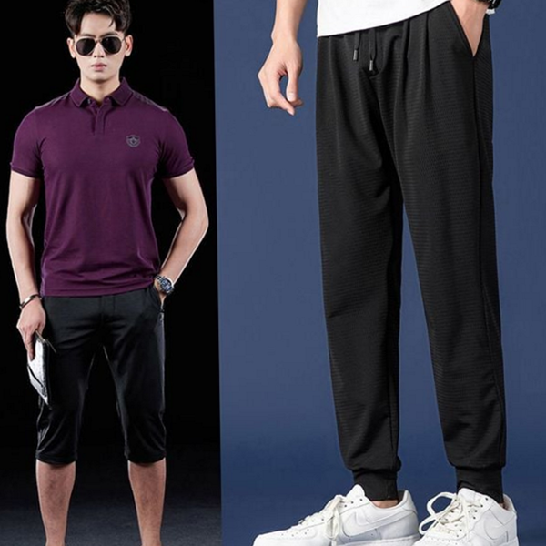 통기성 남성 메쉬 조거 팬츠 냉감 남성 냉동 바지 남자 - 상품 이미지