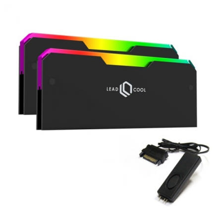 LEADCOOL RH-1 EVO ARGB 메모리 방열판 블랙 KIT (2PACK/Controller) / M
