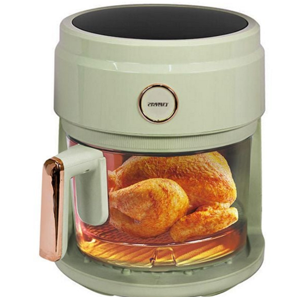 스테인리스 유리 에어프라이어 통돌이 글라스 에어프라이어 튀김기 대용량