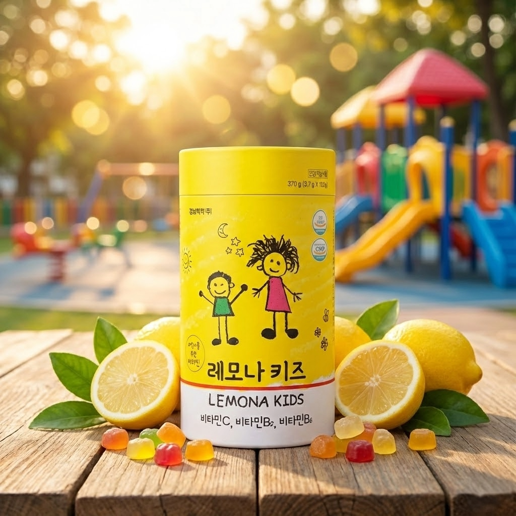 어린이 비타민 C 레모나키즈 츄어블 100정 유아 아기 아이 영양제 아스코르빈산 제품 이미지