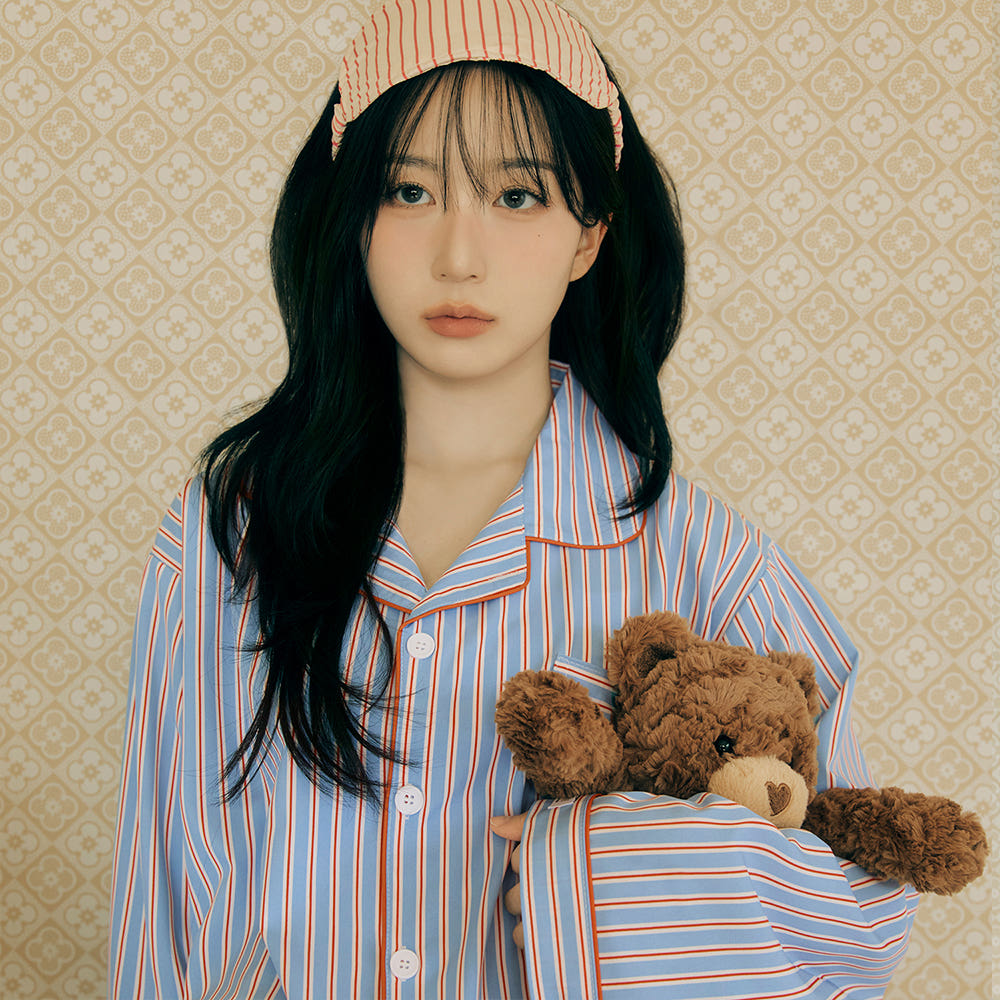 실크핏 시에르 긴팔 카라 커플 잠옷 세트 홈웨어 가격 비교 DOSSY 실크핏 시에르 긴팔 카라 커플 잠옷 세트 홈웨어