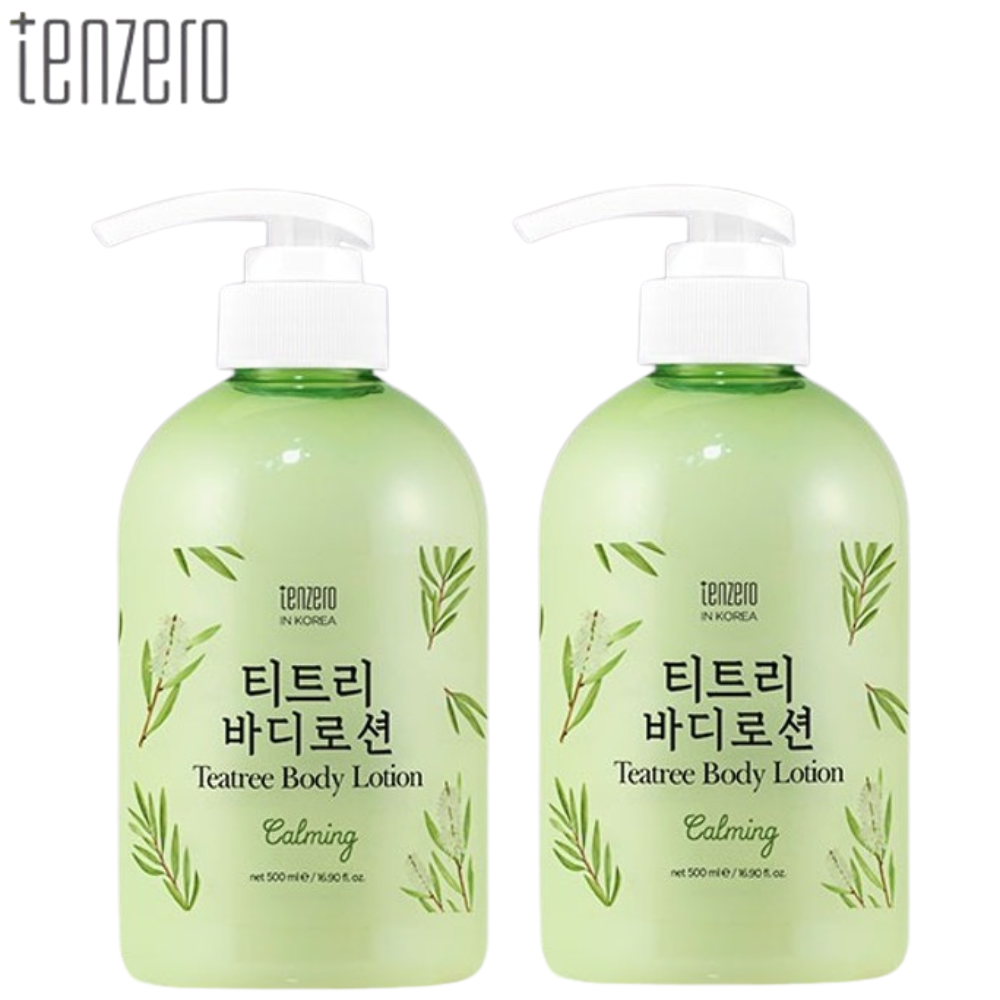 텐제로 프리미엄 티트리 바디로션 500ml 2개 바디 각질 가려움 냄새 피부결 고보습 케어 - 상품 이미지