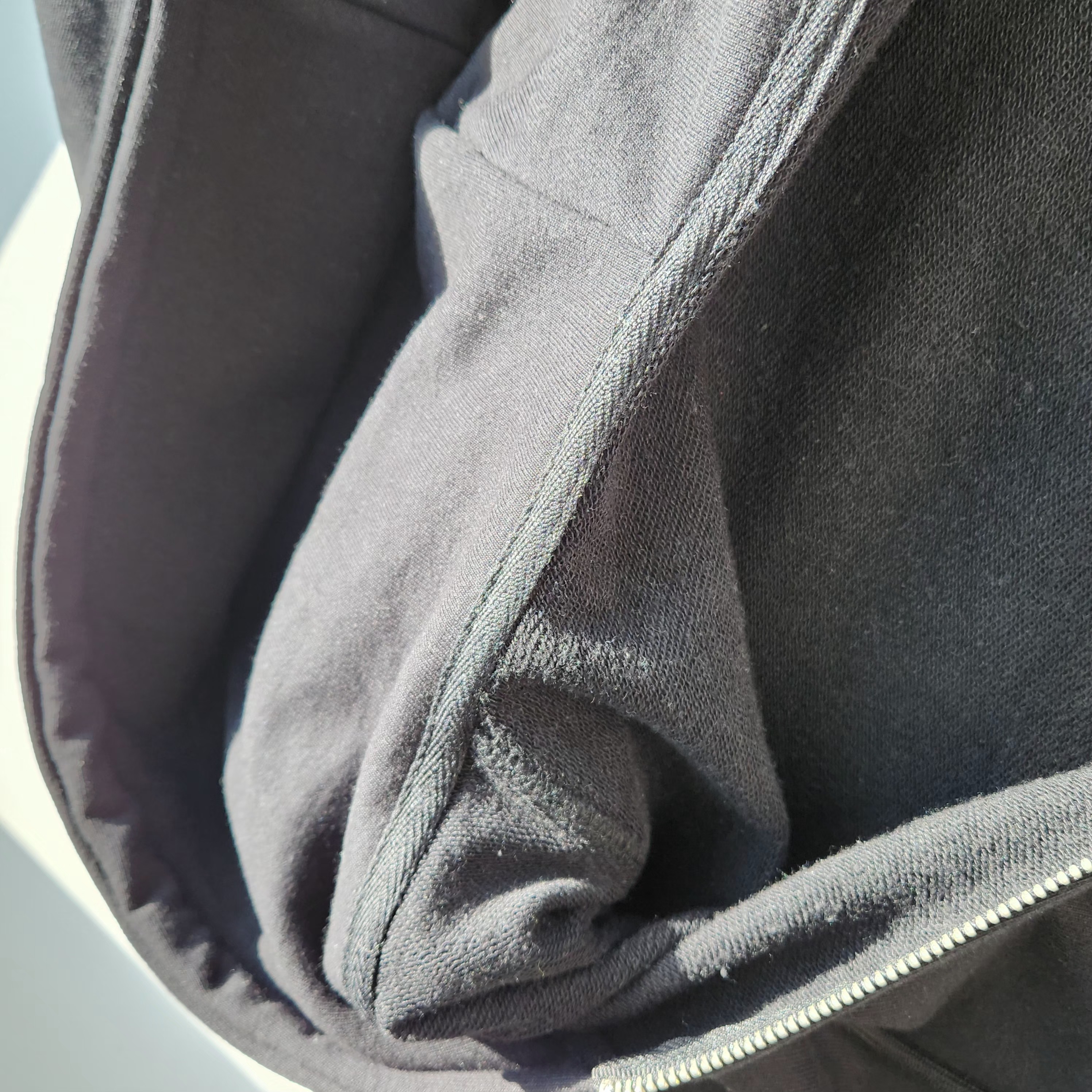 [품질보장]남자 두꺼운 무지 후드집업 후드 티셔츠 블랙, FREE(One size) - 상세 이미지 2
