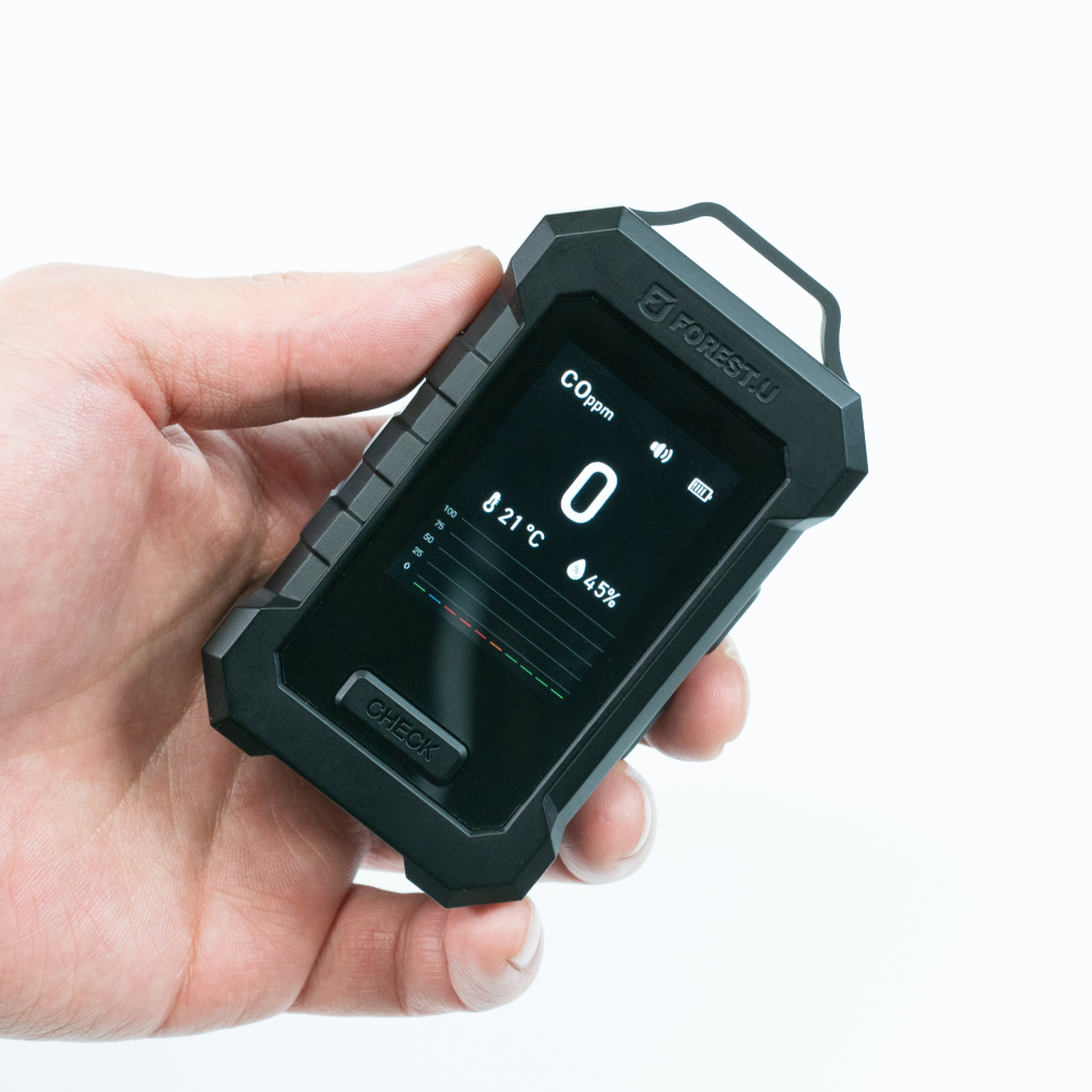 포레스트유 더블체크 일산화탄소 경보기 CO 누설 감지기 캠핑용 가정용 제품 이미지