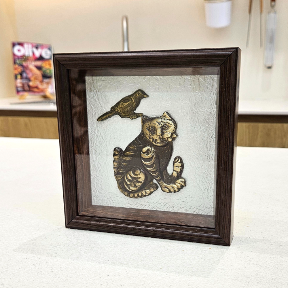 호작도 호랑이 까치 액자 그림 한국 핸드메이드 외국인 개업 집들이 이사 선물