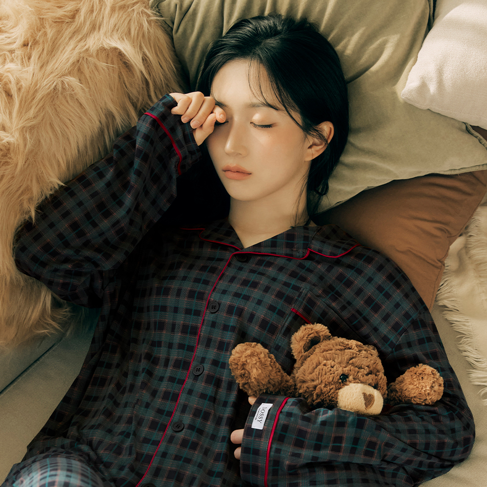 도씨 긴팔 카라 커플 잠옷 세트 홈웨어 28종