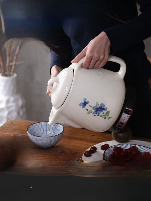 홍삼다리는기계 한약다리기 중탕기 도자기 약탕기 전기포트 - 상품 이미지