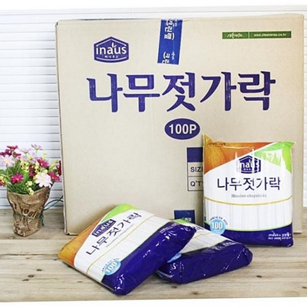 개별포장 일회용 젓가락 위생 백양목 젓가락 야유회 배달 - 상품 이미지