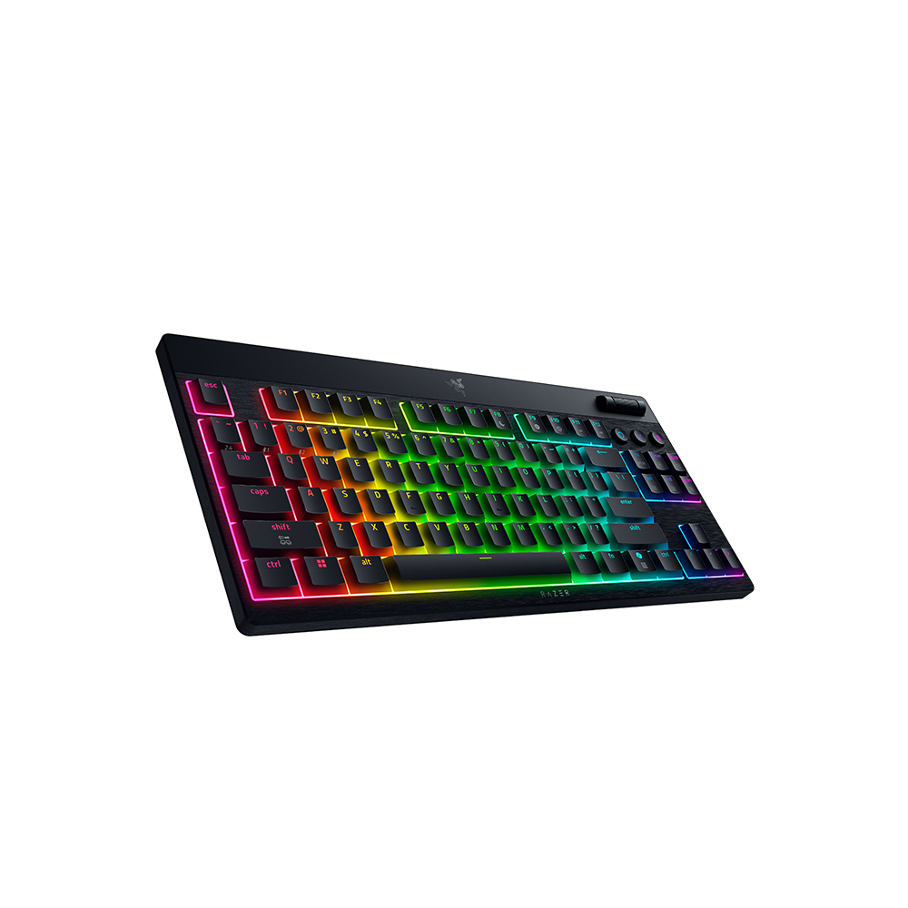 레이저코리아 블랙위도우 V4 로우 프로파일 TKL HyperSpeed 블랙(영문각인), 오렌지축 - 상세 이미지 4