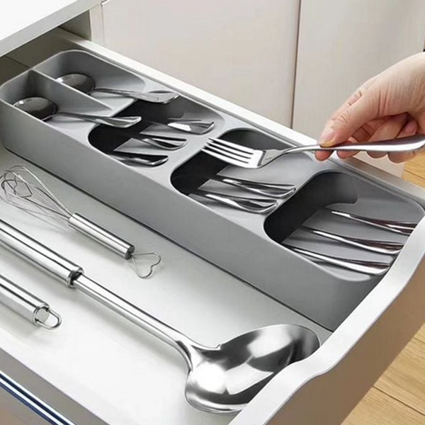 다용도 싱크대 수저 정리함 커트러리 서랍형 수저 정리함 수저꽂이 수납함 - 상품 이미지