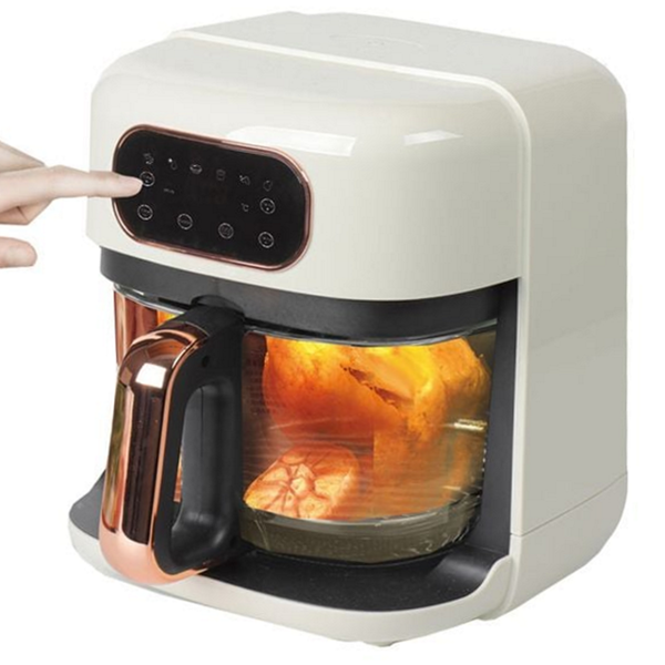 내열 유리 에어프라이어 로티세리 대용량 에어프라이어 가정용 통돌이 디지털 주방