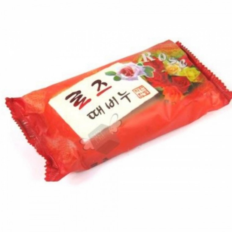 한방 성분 함유 때비누 로즈 세수비누 고체비누 - 상품 이미지