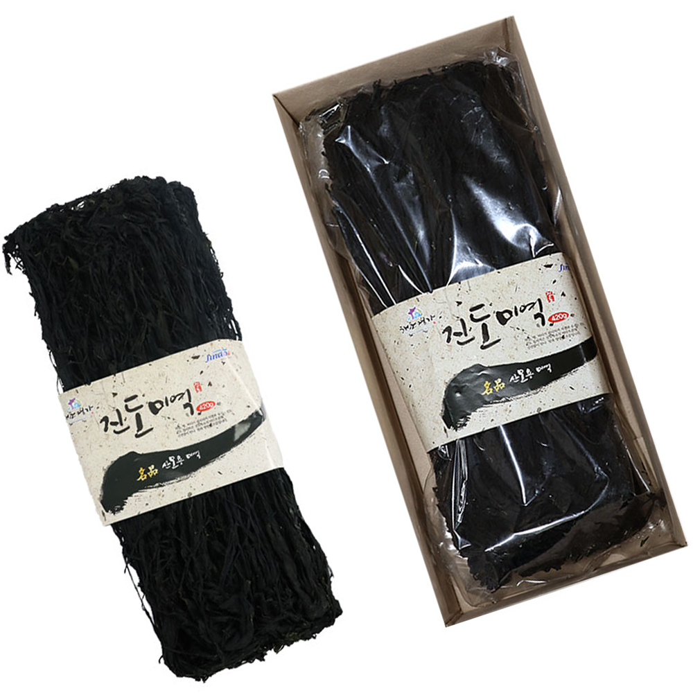 진도 자연산 건미역 450g 산모용 초사리 마른미역 국물용 - 상품 이미지