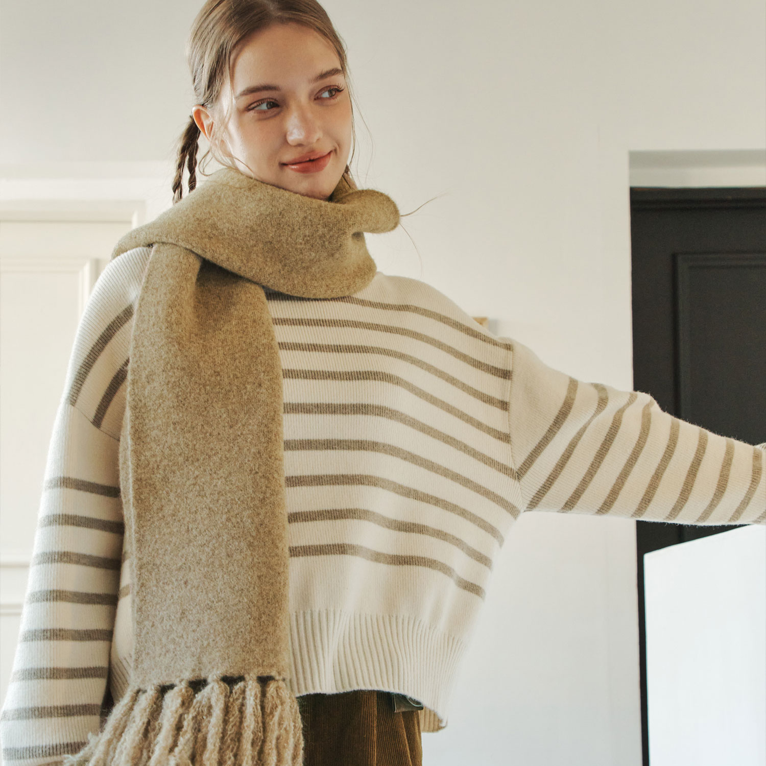 [제로스트릿] [5컬러] 네스트 울 머플러 NEST WOOL MUFFLER - 상세 이미지 3