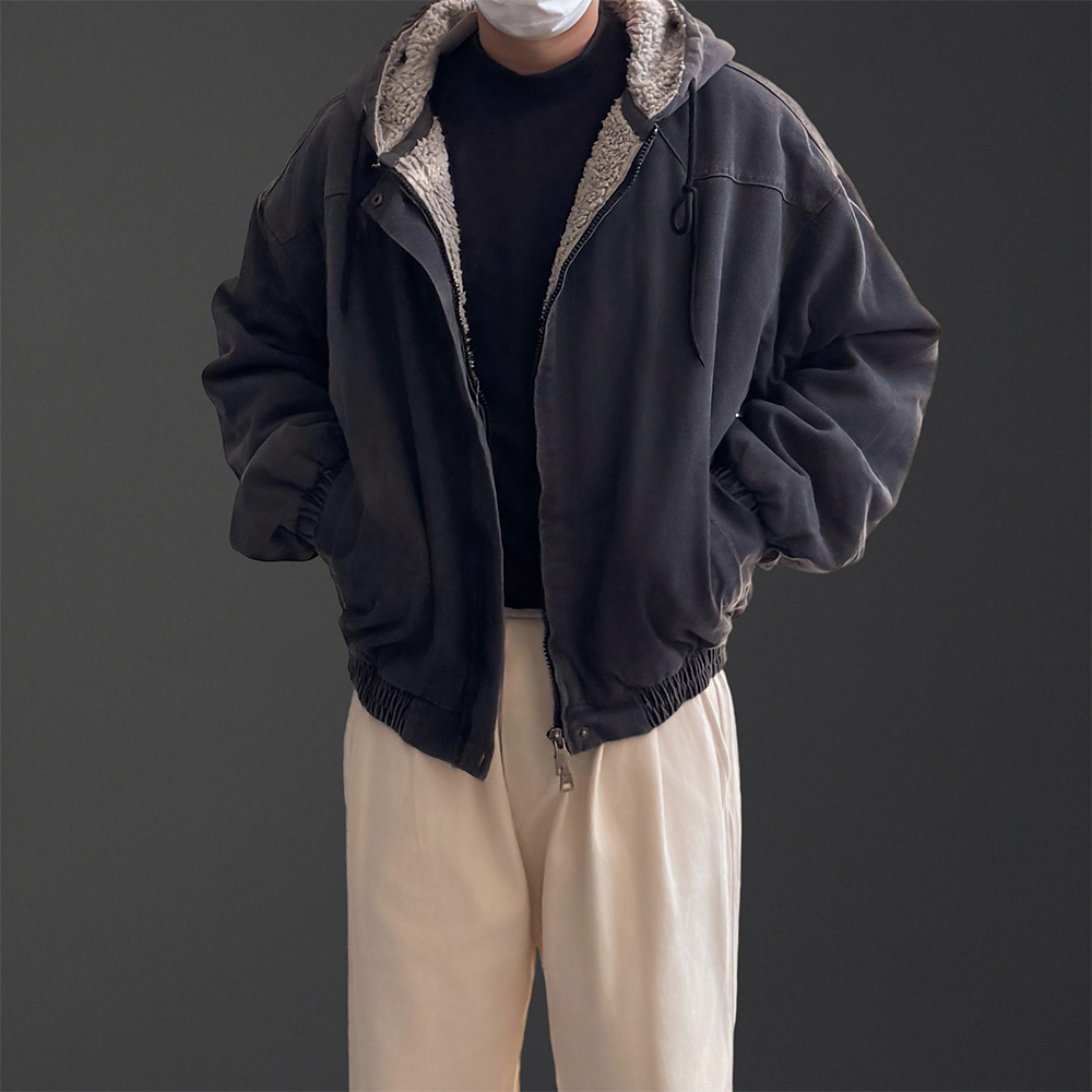 양털패딩 남자데님점퍼 남자야상패딩 - 상세 이미지 2