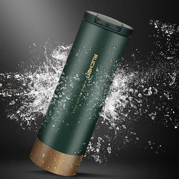 500ml 시그니처 카페 텀블러 이중 스테인리스 텀블러 데일리 사무실 - 메인 이미지