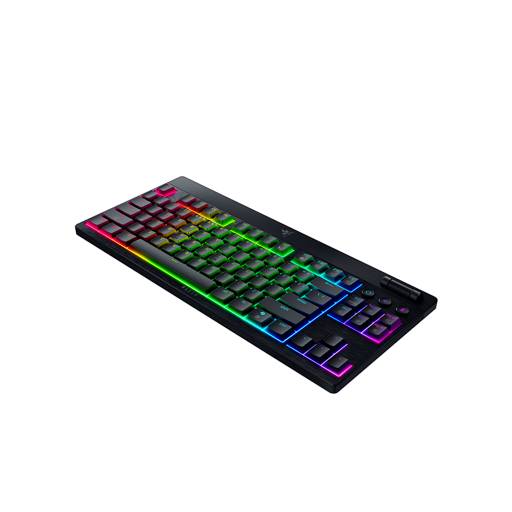 레이저코리아 블랙위도우 V4 로우 프로파일 TKL HyperSpeed 블랙(영문각인), 오렌지축 - 상세 이미지 3