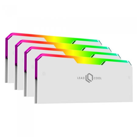 LEADCOOL RH-1 EVO ARGB 메모리 방열판 화이트 (4PACK) / M