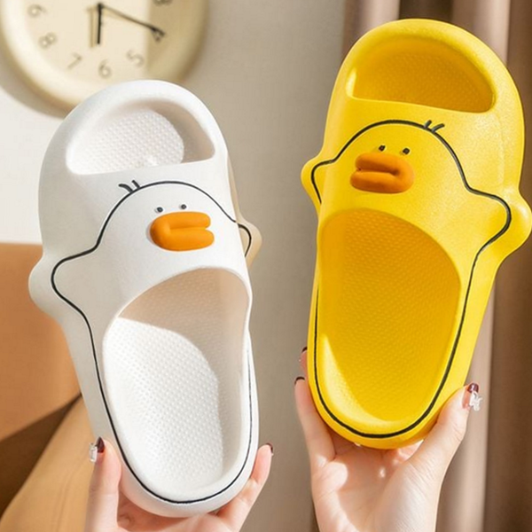 푹신한 오리 실내화 층간소음 쿠션 실내화 거실 사무실 - 상품 이미지