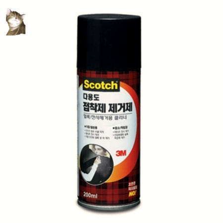 3M 다용도 접착제 제거제 스프레이형 200ml 스카치 잔사 클리너 30개