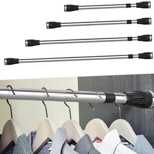 강력 원형 압축봉 옷걸이 스테인리스 압축봉 옷장 드레스