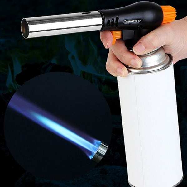 원터치 캠핑용 토치 요리용 가정용 토치 부탄가스 화력 조절