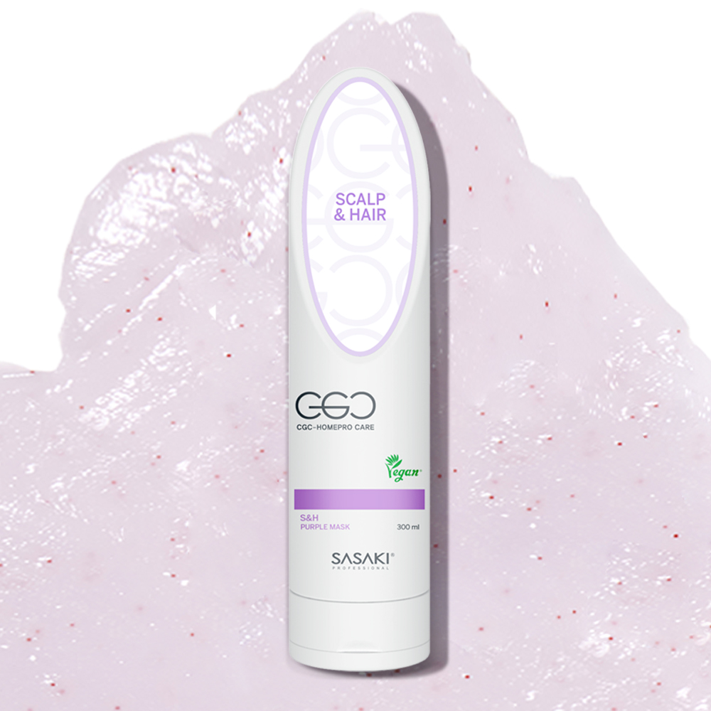 사사키 홈프로 단백질 헤어팩 퍼플마스크 극손상 비건 트리트먼트 300ml - 상품 이미지