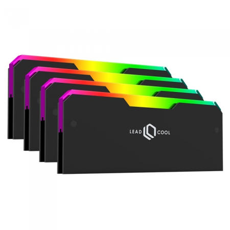 LEADCOOL RH-1 EVO ARGB 메모리 방열판 블랙 (4PACK) / M