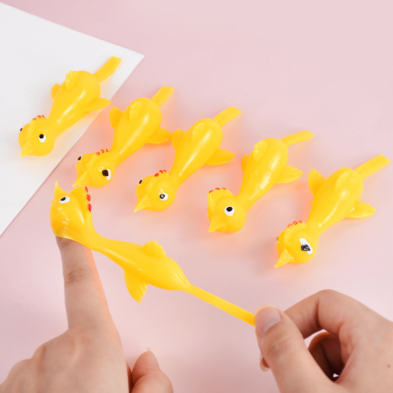 병아리 손가락 새총 스트레스 해소 피젯 파티 다트 마니또 친구 놀리기 쓸데없는 웃긴 선물 - 상세 이미지 3