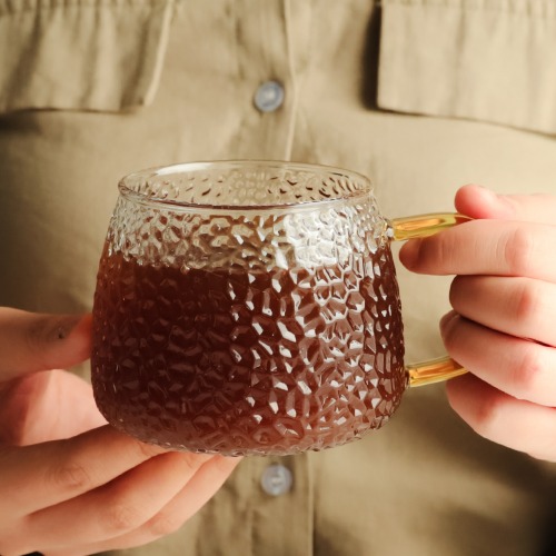 두오모 모자이크 가정용 컬러핸들 내열유리컵 350ml 카페 업소용 컵 - 상세 이미지 5