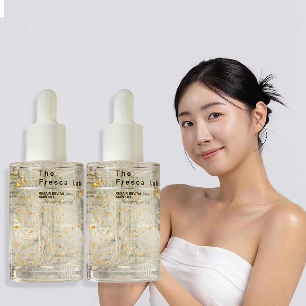더프레스카랩 회복 재생 골드 앰플 / 펩타이드 세럼 / 영양 수분공급 50ml, 2개 - 메인 이미지