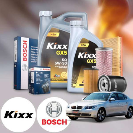 자체제작 BMW E60 530i (03~10) (N52) 가솔린 킥스 뉴 5W30 SP 합성엔진오일 필터세트