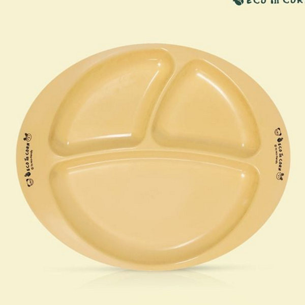 분리 옥수수 타원 접시 간식 플레이트 - 메인 이미지