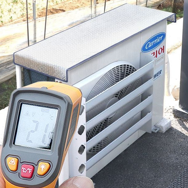 열차단 에어컨 실외기 덮개 방수 에어컨 실외기 커버 차양막 절전 - 상품 이미지