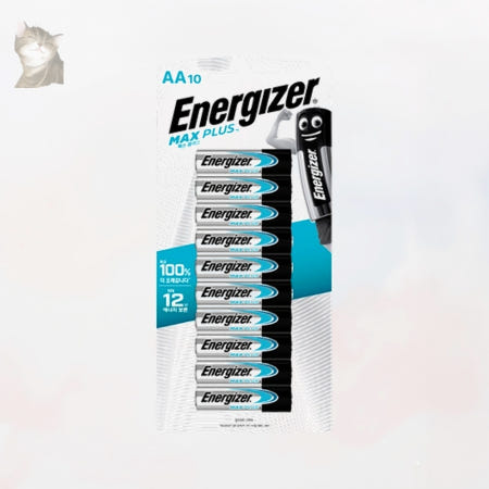 에너자이저 알카라인 건전지 맥스 플러스 AA 10개입 고성능 배터리 10개세트 단풍마켓