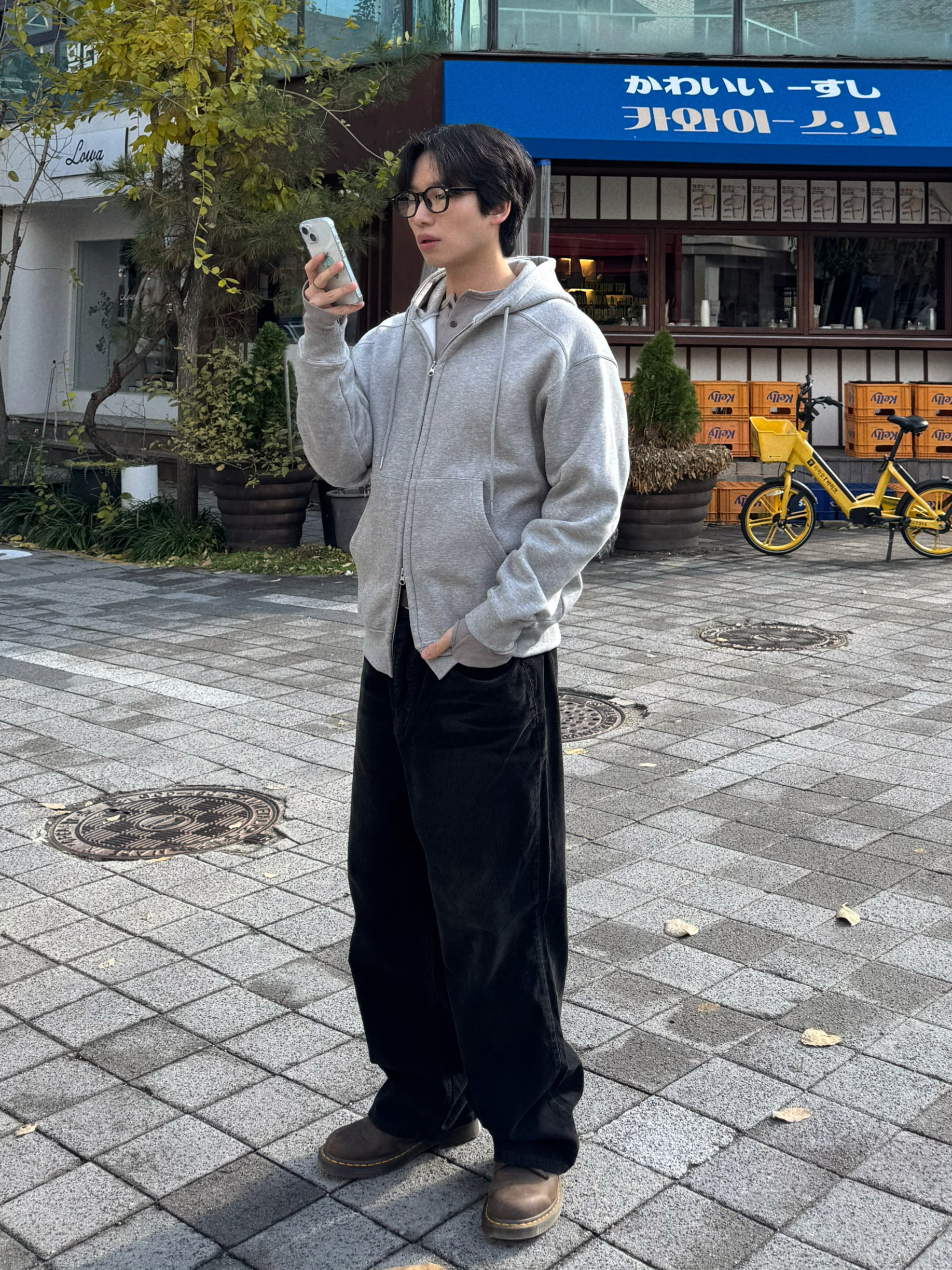 (남녀공용) 프리미엄 코튼 데일리 기모 후드 집업 / 가을 겨울 트레이닝 츄리닝 - 상세 이미지 2